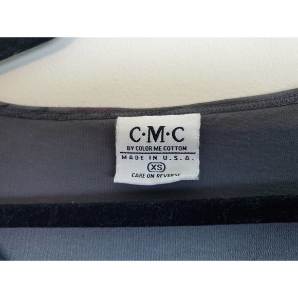 Color Me Cotton Women Dress XS Floral Round Neck Shift Made In USA Pockets - Picture 5 of 9